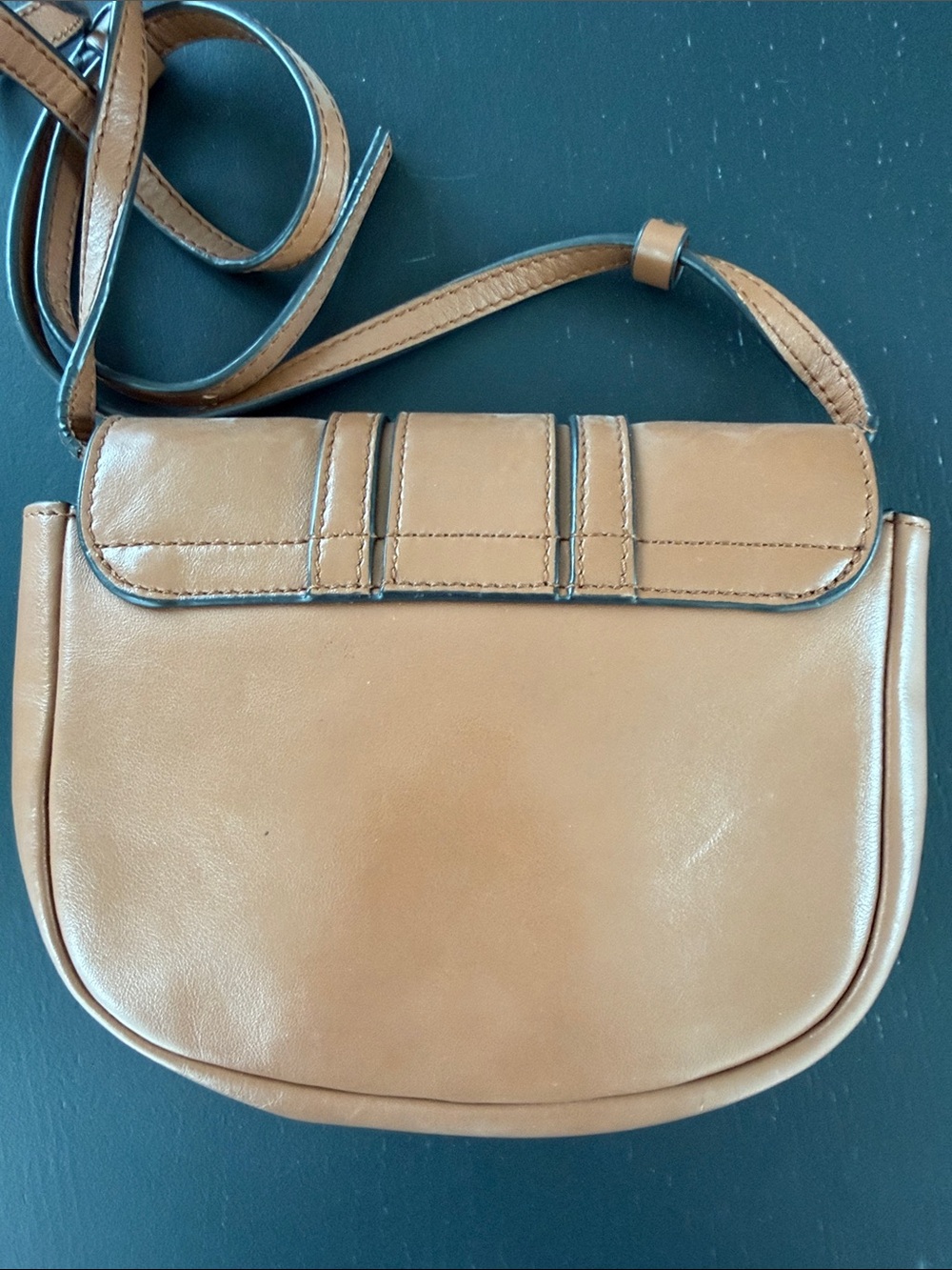 See By Chloe Tan Leather Crossbody with Signature Ring Detail - Picture 3 of 13
